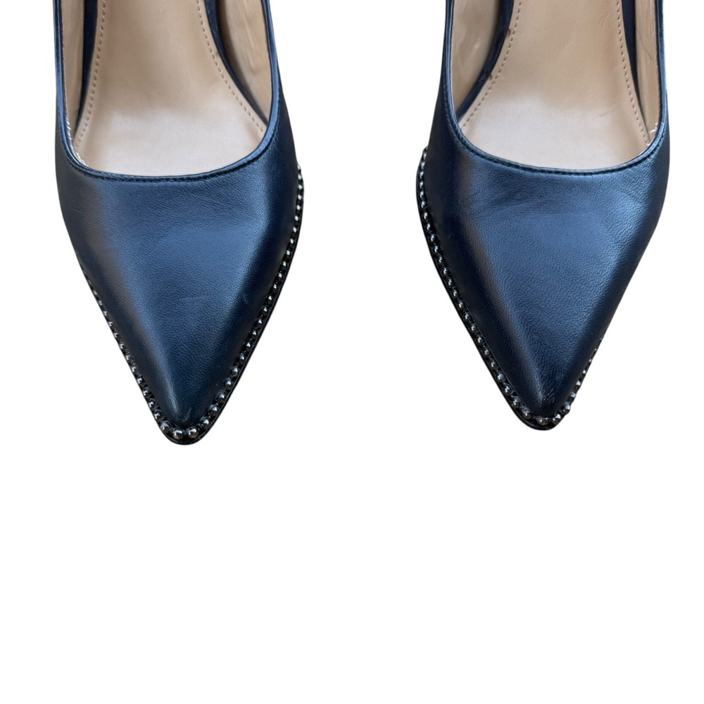 Coach Vonna Navy Blue Pointed Toe Pumps Size 6.5 - Picture 6 of 9